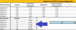 cluster analysis segment size